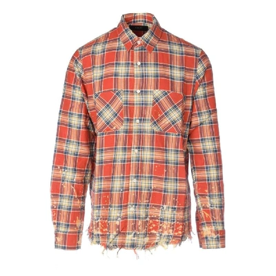 Shop Amiri Orange Cotton Shirt