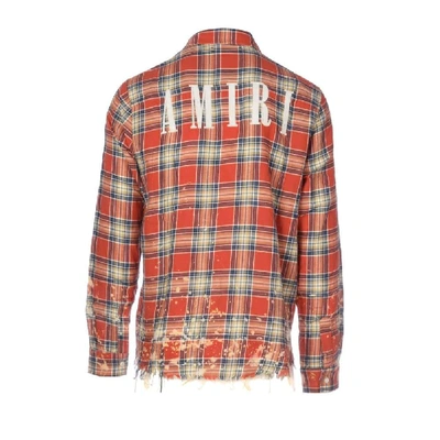 Shop Amiri Orange Cotton Shirt