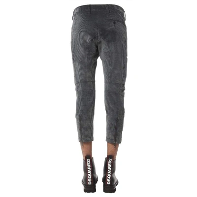 Shop Neil Barrett Men's Grey Cotton Pants