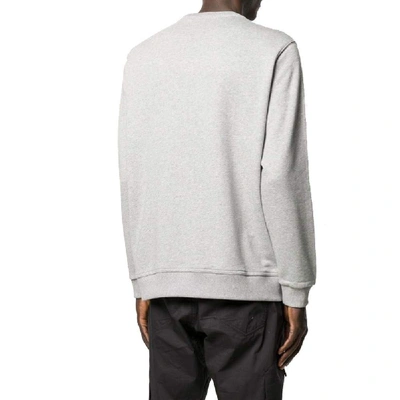 Shop Burberry Men's Grey Cotton Sweatshirt