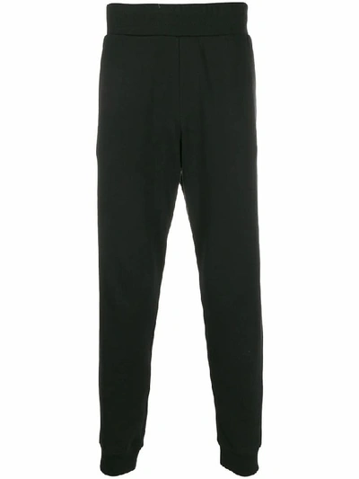 Shop Versace Black Cotton Joggers