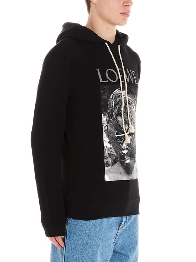 Shop Loewe Men's Black Cotton Sweatshirt