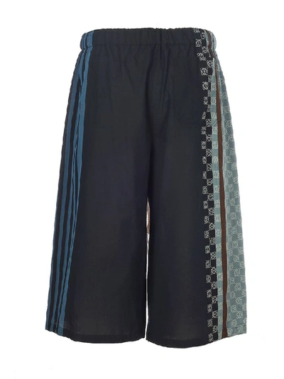 Shop Loewe Men's Blue Cotton Shorts