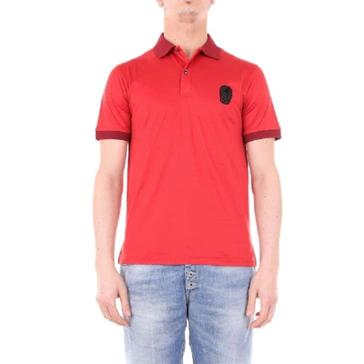 Shop Alexander Mcqueen Red Cotton Polo Shirt