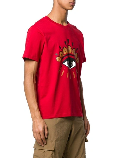 Shop Kenzo Red Cotton T-shirt