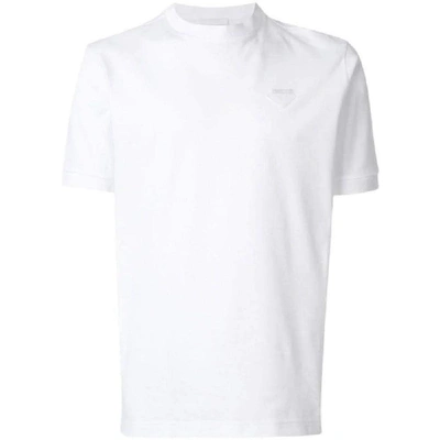 Shop Prada Men's White Cotton T-shirt