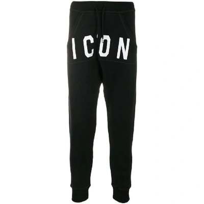 Shop Dsquared2 Black Cotton Joggers