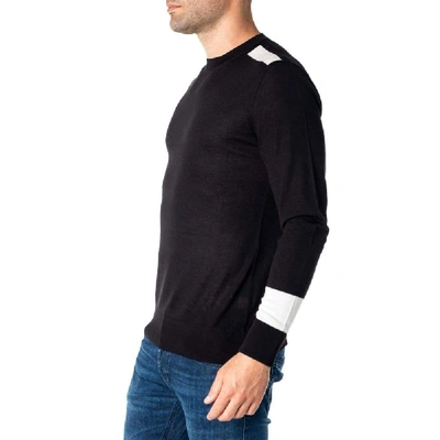 Shop Neil Barrett Men's Black Wool Sweater