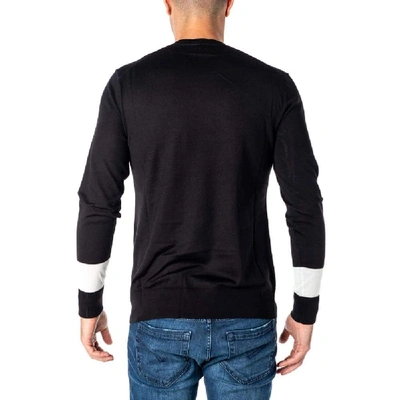 Shop Neil Barrett Men's Black Wool Sweater