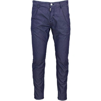 Shop Antony Morato Men's Blue Cotton Pants