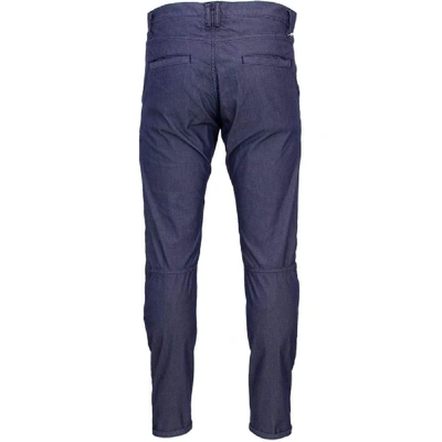 Shop Antony Morato Men's Blue Cotton Pants