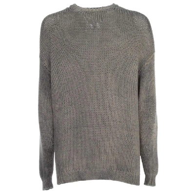 Shop Avant Toi Men's Grey Cotton Sweater