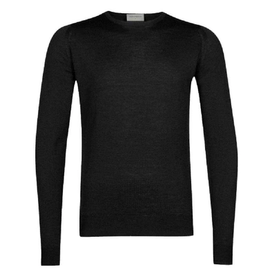 Shop John Smedley Men's Black Wool Sweater