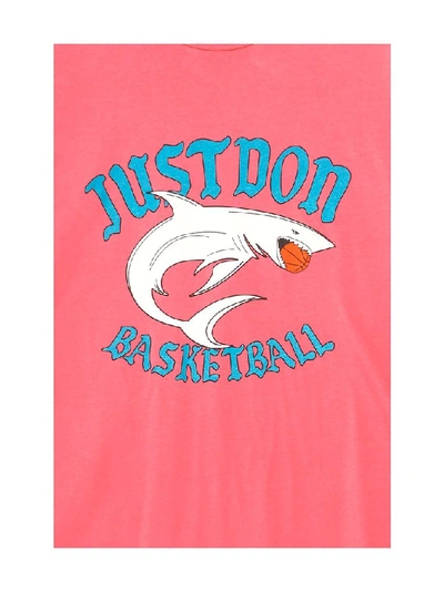 Shop Just Don Pink Cotton T-shirt