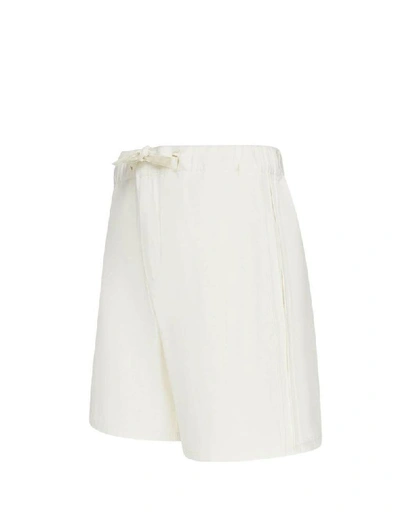 Shop Kenzo Men's White Cotton Shorts