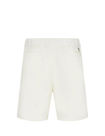 Shop Kenzo Men's White Cotton Shorts