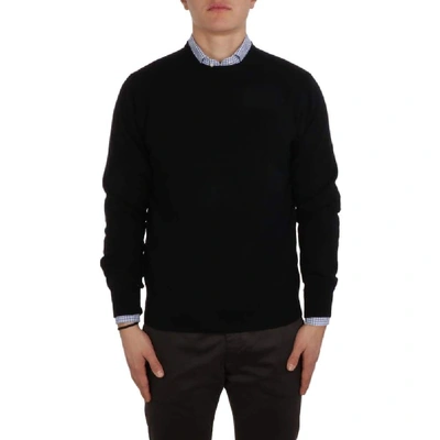 Shop Cruciani Men's Black Cashmere Sweater