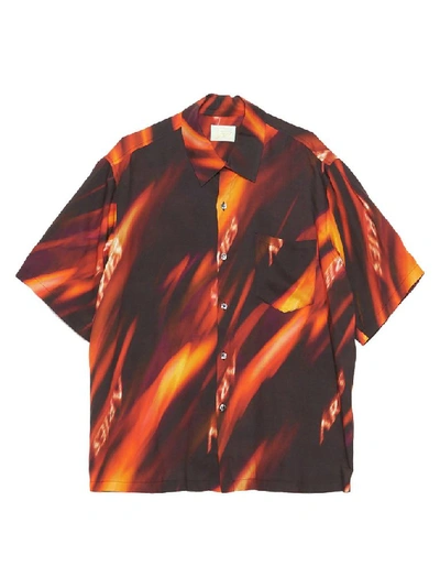 Shop Aries Arise Men's Multicolor Viscose Shirt