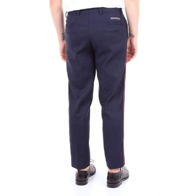 Shop Alessandro Dell'acqua Men's Blue Polyester Pants