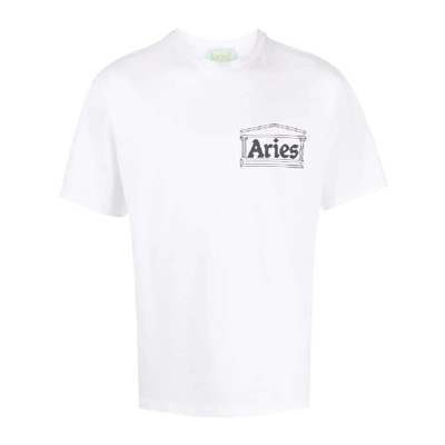 Shop Aries Arise White Cotton T-shirt