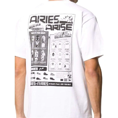 Shop Aries Arise White Cotton T-shirt