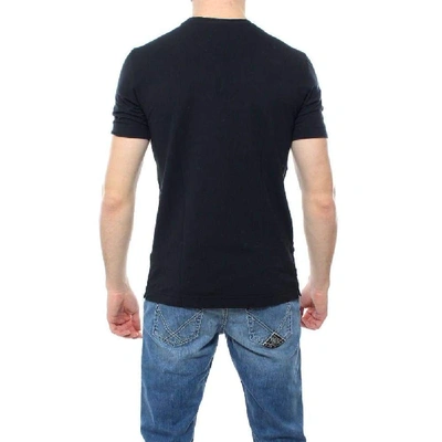 Shop Drumohr Black Cotton T-shirt