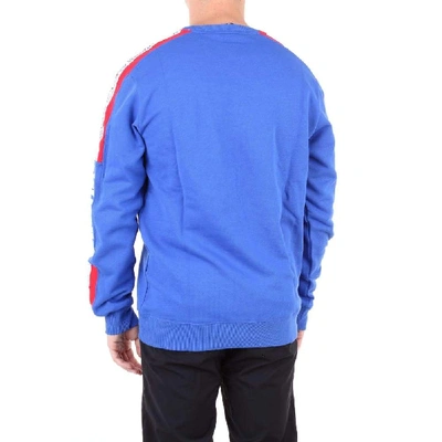 Shop Umbro Men's Blue Cotton Sweatshirt