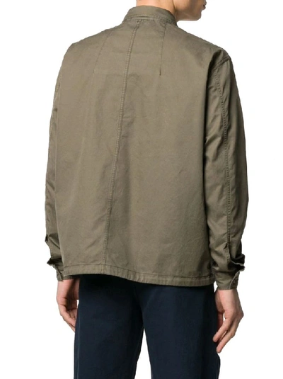 Shop Herno Men's Green Cotton Jacket