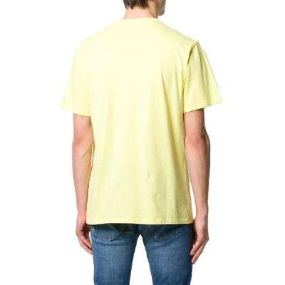 Shop Maison Kitsuné Yellow T-shirt