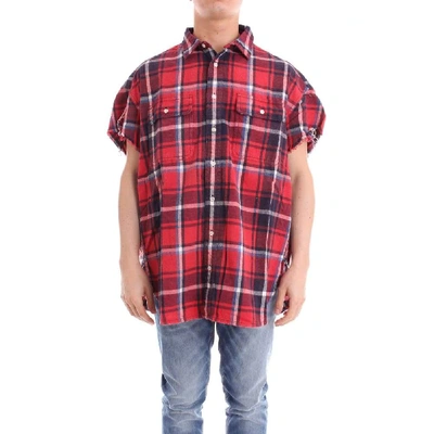 Shop R13 M3520red Red Cotton Shirt