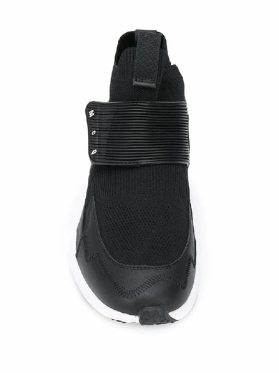 Shop Mcq By Alexander Mcqueen Black Slip On Sneakers