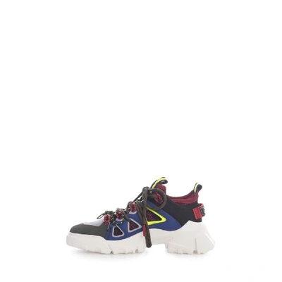 MCQ BY ALEXANDER MCQUEEN BLUE POLYURETHANE SNEAKERS 599097R26777066