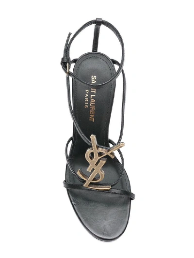 Shop Saint Laurent Black Sandals