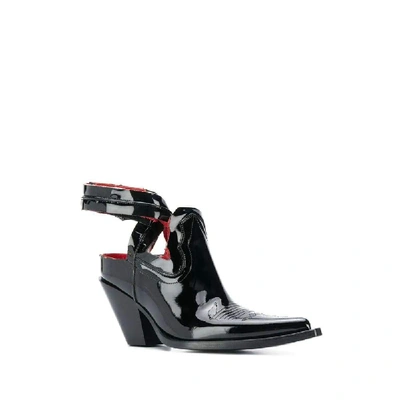 Shop Maison Margiela Women's Black Leather Heels