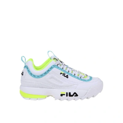 Fila Disruptor Logo Low Wmn Fluo Sneaker In White | ModeSens