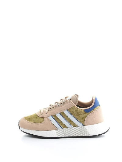 Shop Adidas Originals Multicolor Leather Sneakers