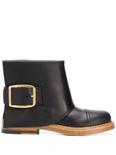 Shop Alexander Mcqueen Black Ankle Boots