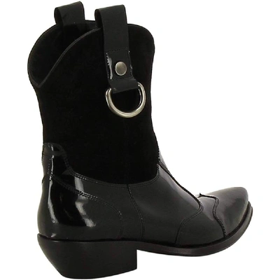 Shop Cesare Paciotti Women's Black Leather Ankle Boots