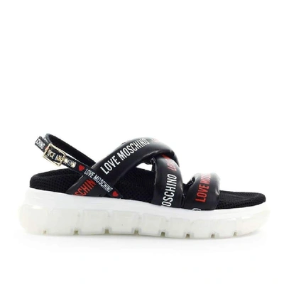 Shop Love Moschino Black Sandals