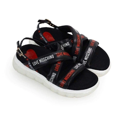 Shop Love Moschino Black Sandals