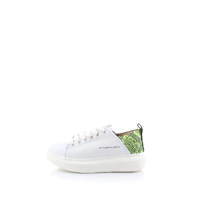 Shop Alexander Smith Women's White Leather Sneakers