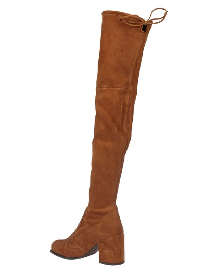 Shop Stuart Weitzman Women's Brown Suede Boots