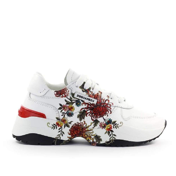 dsquared flower sneaker