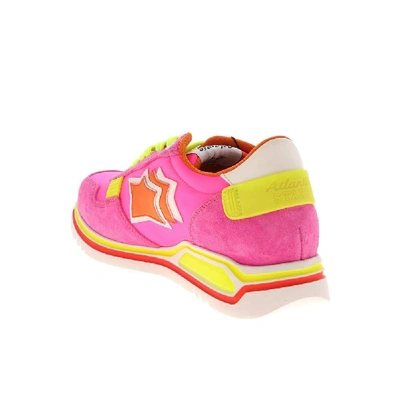 Shop Atlantic Stars Women's Fuchsia Suede Sneakers