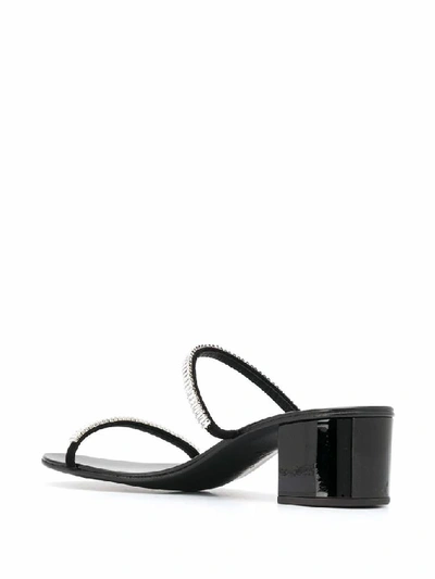 Shop Giuseppe Zanotti Design Women's Black Leather Sandals