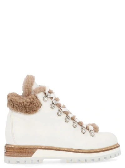 Shop Le Silla Women's White Leather Ankle Boots