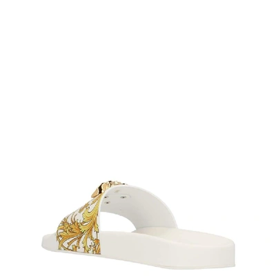 Shop Versace White Pvc Sandals
