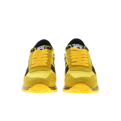 Shop Atlantic Stars Yellow Leather Sneakers