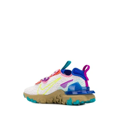 Nike React Vision V2 Mesh, Felt And Faux Leather Sneakers In White