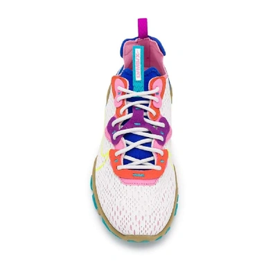Nike React Vision V2 Mesh, Felt And Faux Leather Sneakers In White